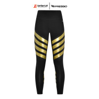 PRESSIO - Women - Power Tight - Mid Rise - Black/Gold